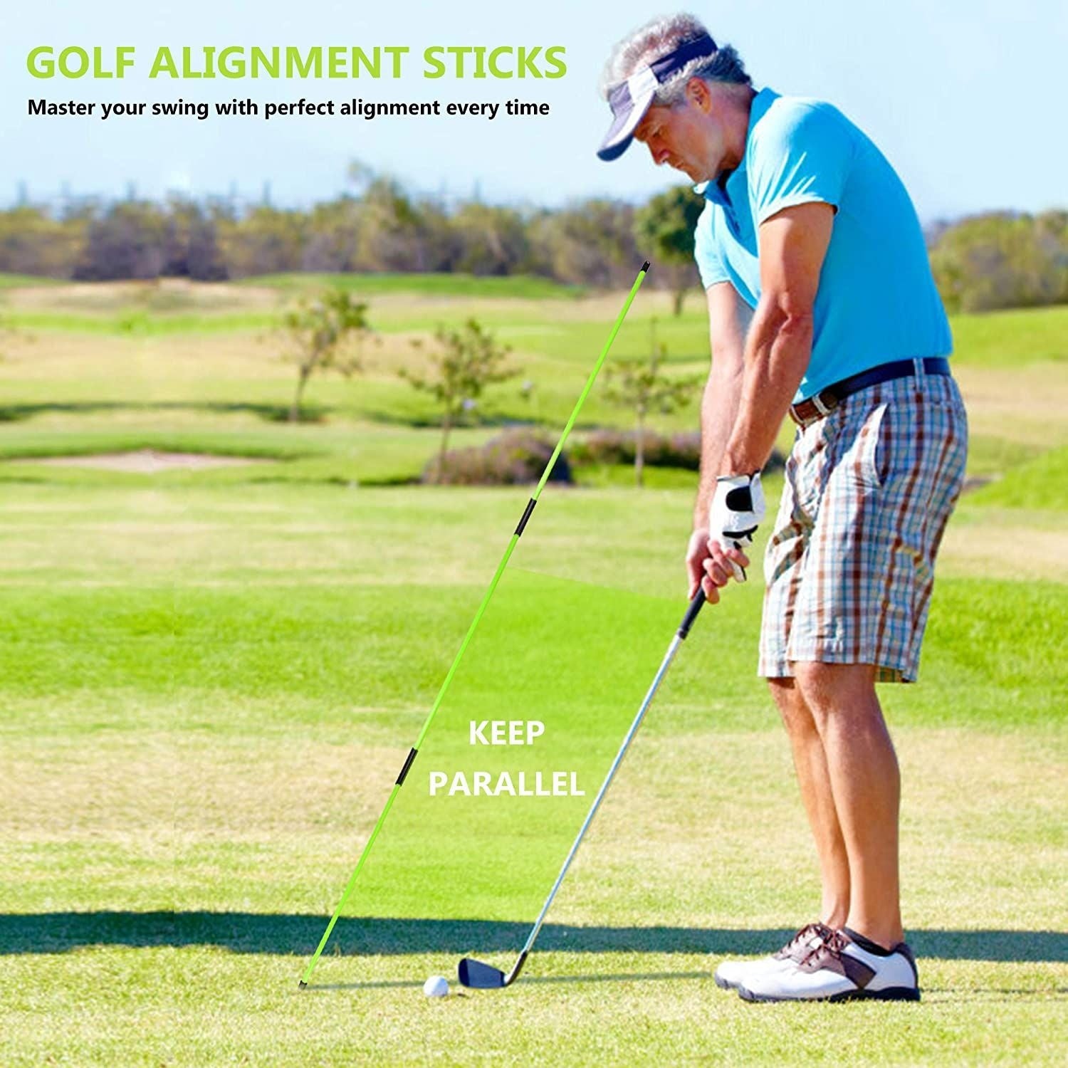 Golf Alignment Stick 3- Fold  (2 piece)